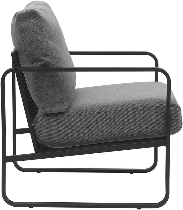 Lounger Manea I Relax-lænestol i kunstlæder eller stofbetræk I Med robust metalstel I Polstret klublænestol