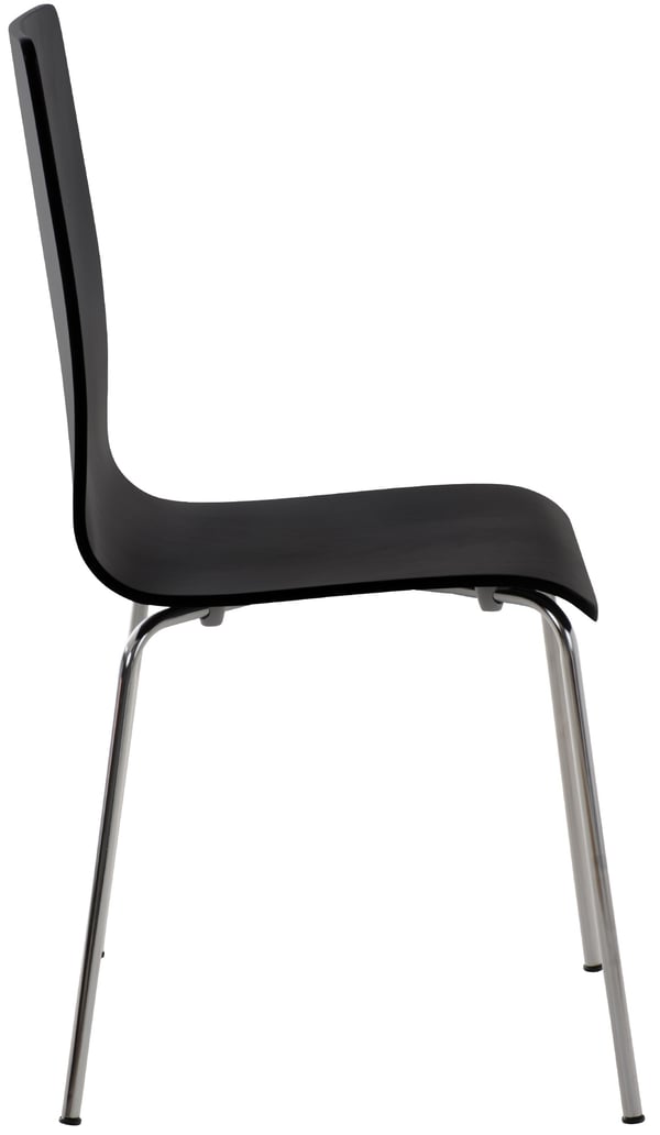 2-pak Venteværelsesstol PEPE med ergonomisk formet træsæde og metalramme I 2x Konferencestol I Fås i forskellige farver