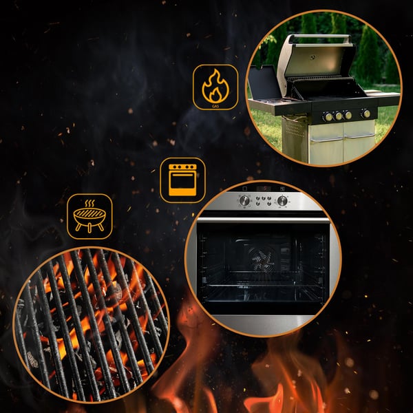 Cordierit pizzasten med receptbok I För ugn, grill 38x30 cm I Enskilt eller som set med pizzaskal och skärare