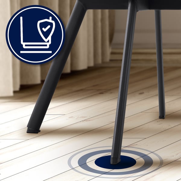 Sæt med 2 Jordi-spisestole i fløjl | Drejelig lænestol til opholds- og spiseområder | Ergonomisk design, bærende op til 150 kg