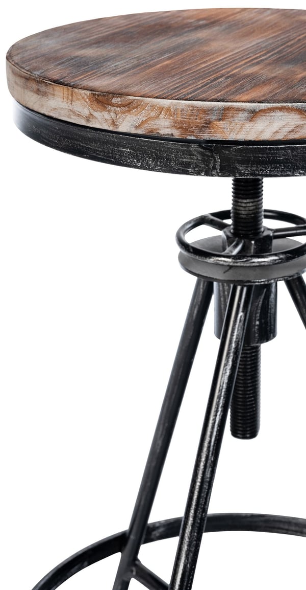 Set med 2 barstolar Karla I Barstolar för kök, disk och bistro I Höjdjusterbara metallramar
