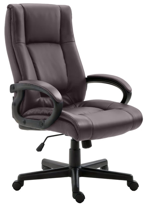 Ergonomisk kontorsstol med hjul och höjdjustering, höjdjusterbar kontorsstol med tiltfunktion, ryggvänlig, Sparta snurrstol