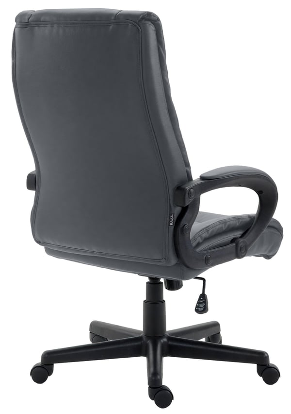 Ergonomisk kontorsstol med hjul och höjdjustering, höjdjusterbar kontorsstol med tiltfunktion, ryggvänlig, Sparta snurrstol
