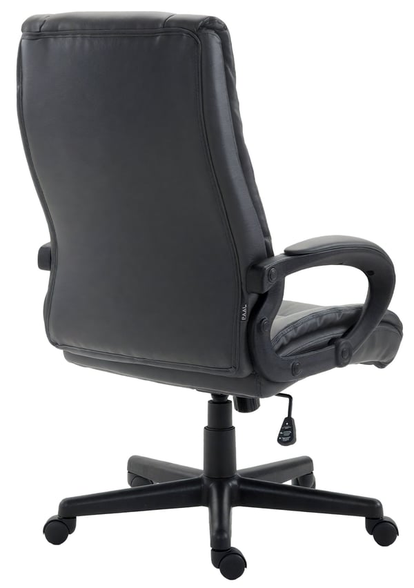 Ergonomisk kontorsstol med hjul och höjdjustering, höjdjusterbar kontorsstol med tiltfunktion, ryggvänlig, Sparta snurrstol