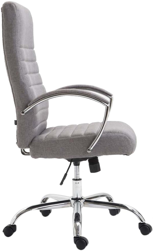 Ergonomisk kontorsstol Valais tyg, modern snurrstol med höjdjusterbar sits, tygbeklädd, maxvikt 136 kg