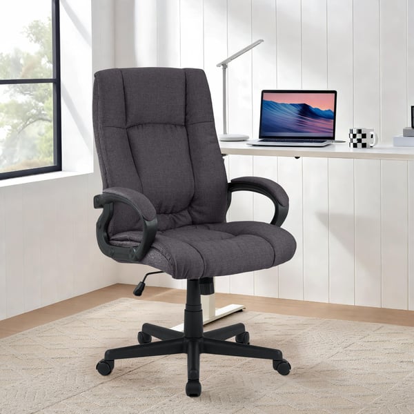 Ergonominen toimistotuoli pyörillä ja korkeussäädöllä, korkeussäädettävä johtotuoli kallistustoiminnolla, selkäystävällinen, Sparta-kääntyvä tuoli.