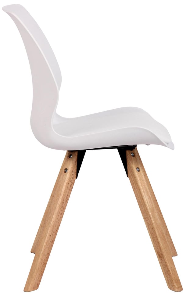 Spisebordsstol Luna - Sæt med 4 polstrede stole, moderne design med ryglæn, stabil op til 136 kg, perfekt til spisestue og stue