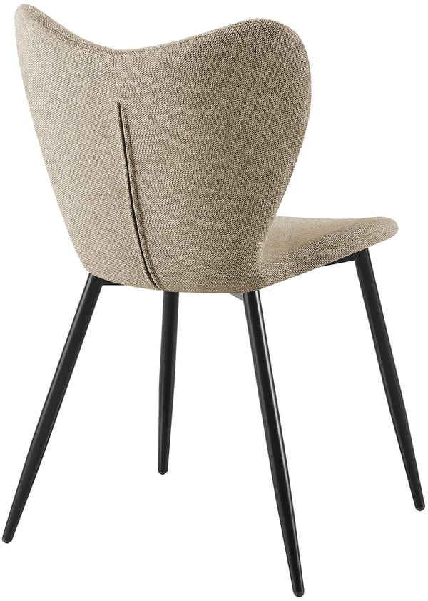 Matstol Maika, ergonomisk polstrad stol med sammets- eller tygkladsal, kokstol med metallstativ, belastning upp till 150 kg