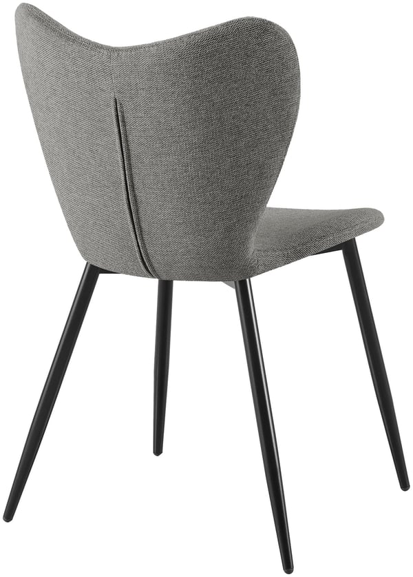 Matstol Maika, ergonomisk polstrad stol med sammets- eller tygkladsal, kokstol med metallstativ, belastning upp till 150 kg