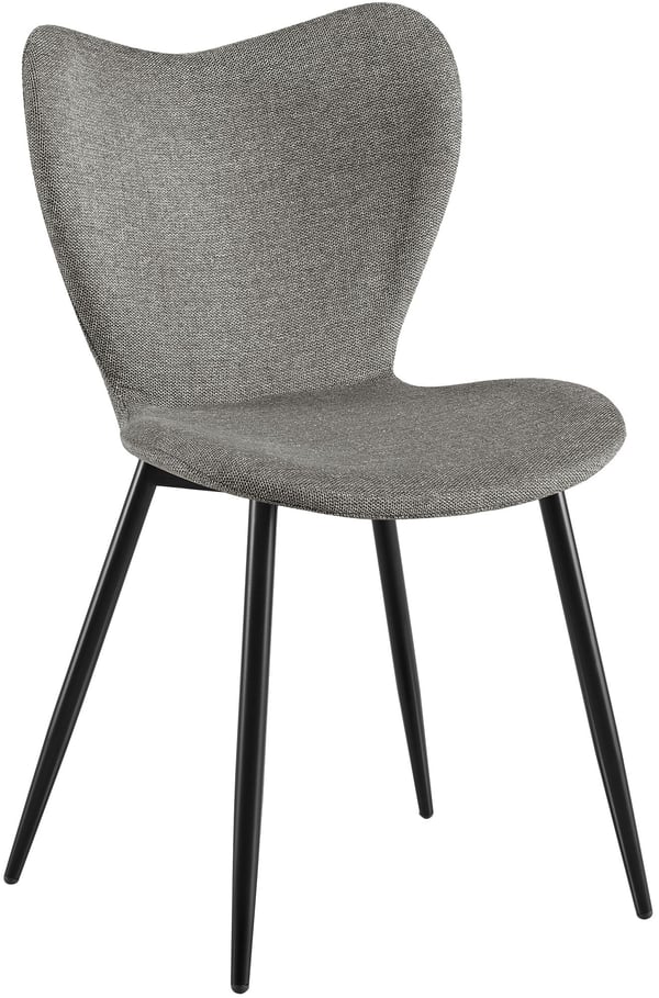 Matstol Maika, ergonomisk polstrad stol med sammets- eller tygkladsal, kokstol med metallstativ, belastning upp till 150 kg