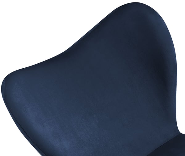 Matstol Maika, ergonomisk polstrad stol med sammets- eller tygkladsal, kokstol med metallstativ, belastning upp till 150 kg