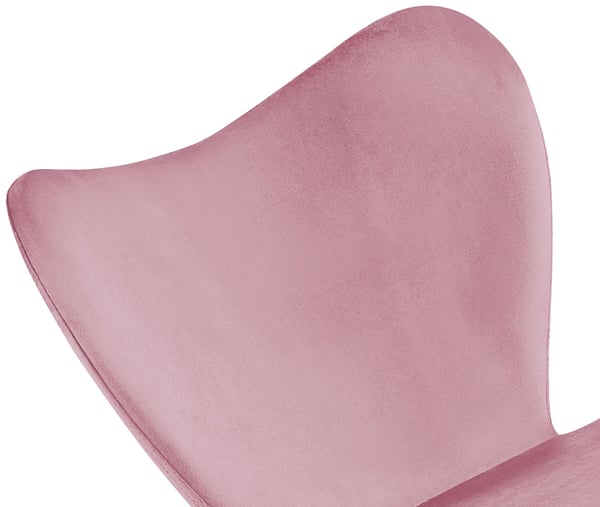 Matstol Maika, ergonomisk polstrad stol med sammets- eller tygkladsal, kokstol med metallstativ, belastning upp till 150 kg