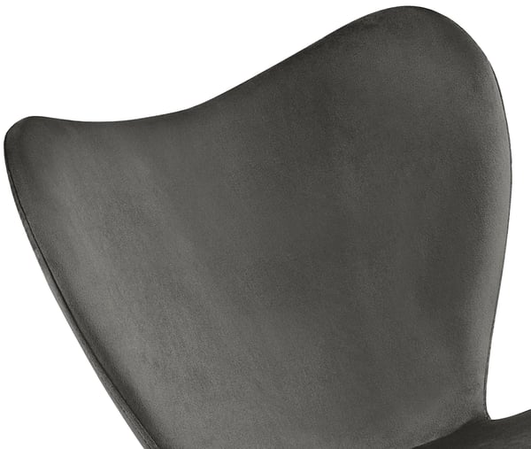 Matstol Maika, ergonomisk polstrad stol med sammets- eller tygkladsal, kokstol med metallstativ, belastning upp till 150 kg