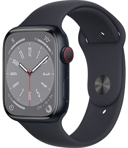 Apple Watch 8 Aluminium 45mm eSIM Svart Grade B Used