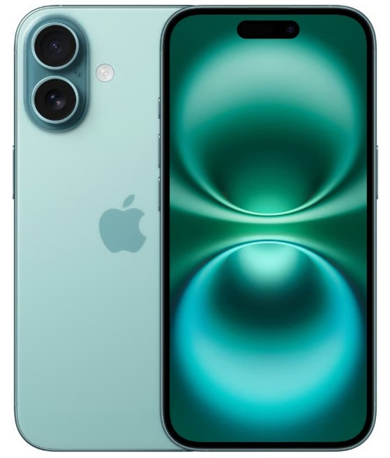 Begagnad iPhone 16 128GB Grön Grade A+ Premium 100% Batteri