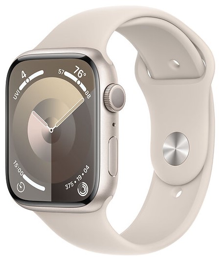 Apple Watch 9 Aluminium 45mm eSIM Starlight Grad B Used