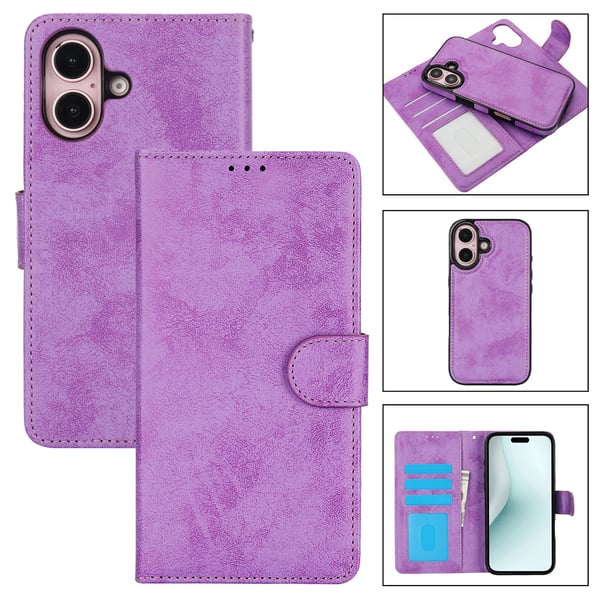 iPhone 16  LEMAN Fodral med Handledsrem & Skal