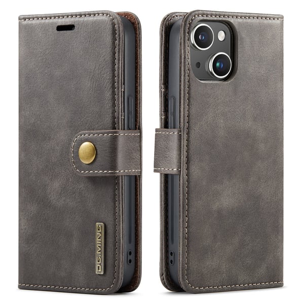 iPhone 13 Mini Case - Stilrent Plånboksfodral med Retro Läderlook