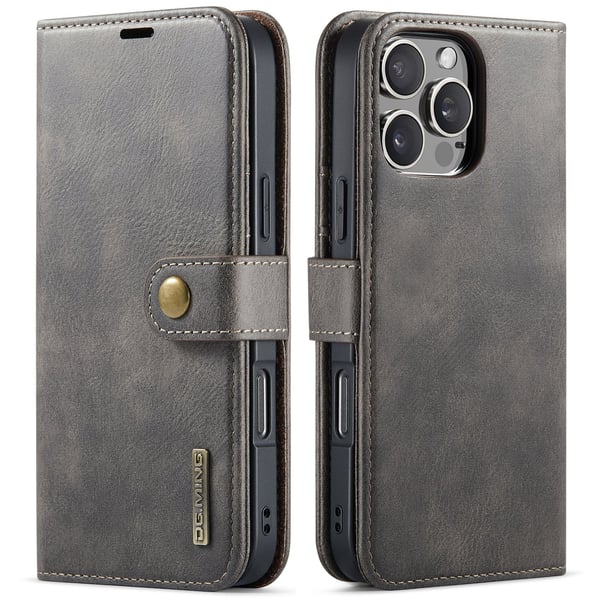 iPhone 15 Pro - Magnetiskt 2-i-1 Plånboksfodral med Kortfack