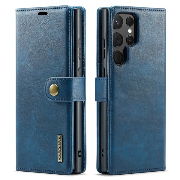 Galaxy S23 Ultra - Multifunktionellt Läderfodral med Ställ