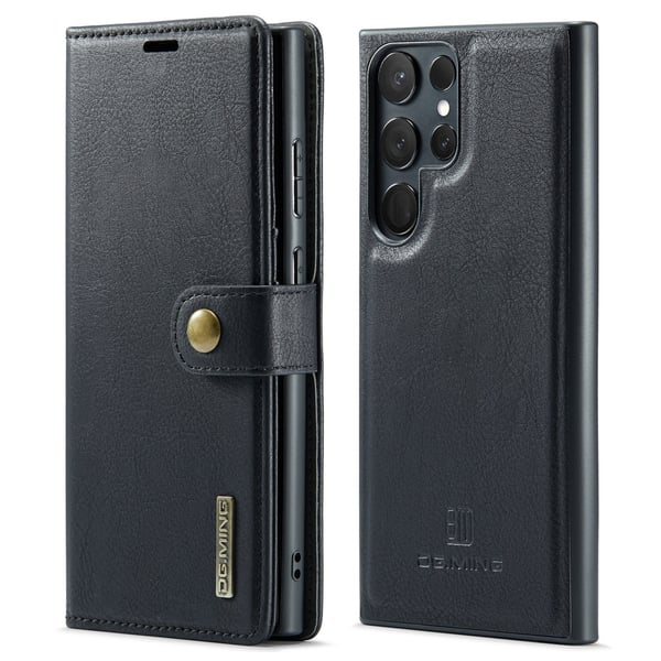 Galaxy S23 Ultra - Multifunktionellt Läderfodral med Ställ