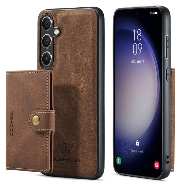 Galaxy S23FE - Stilrent Plånboksfodral med Magnetisk Hållare