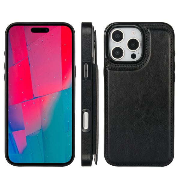 iPhone 16 Pro Max - Stilrent Skal med Plånbok/Kortfack från NKOBEE