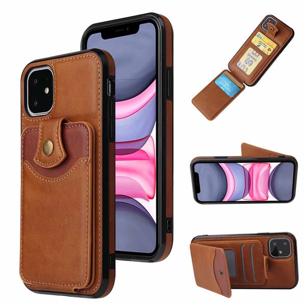 iPhone 11 - Praktiskt Stilsäkert Skal med Kortfack