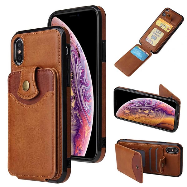 iPhone XR - Skyddande Skal med Kortfack