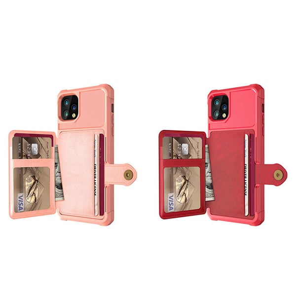 Elegant Smart Skal med Kortfack - iPhone 11 Pro Max