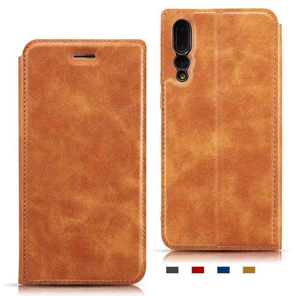 Huawei P20 - Praktiskt Vintage Plånboksfodral