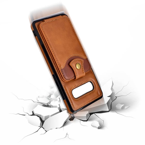 Samsung Galaxy S10 - Skyddande Stilrent Skal med Kortfack