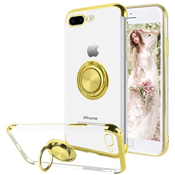 iPhone 8 Plus - Robust Skyddsskal i Silikon Ringh�llare