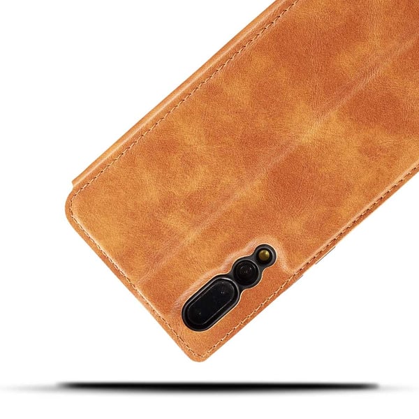 Huawei P20 - Praktiskt Vintage Plånboksfodral