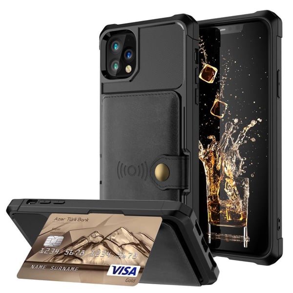 iPhone 11 Pro - Exklusivt Smidigt Skal med Kortfack