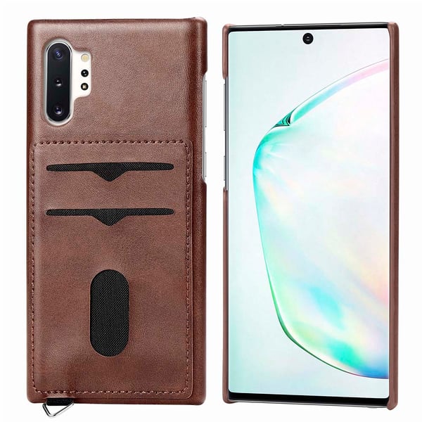 Samsung Galaxy Note10+ - Professionellt Skal med Kortfack LEMAN