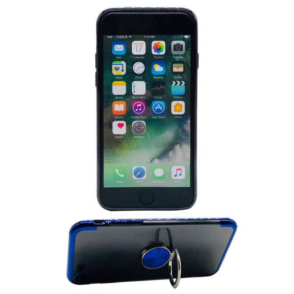 Praktiskt Silikonskal med Ringhållare - iPhone 7