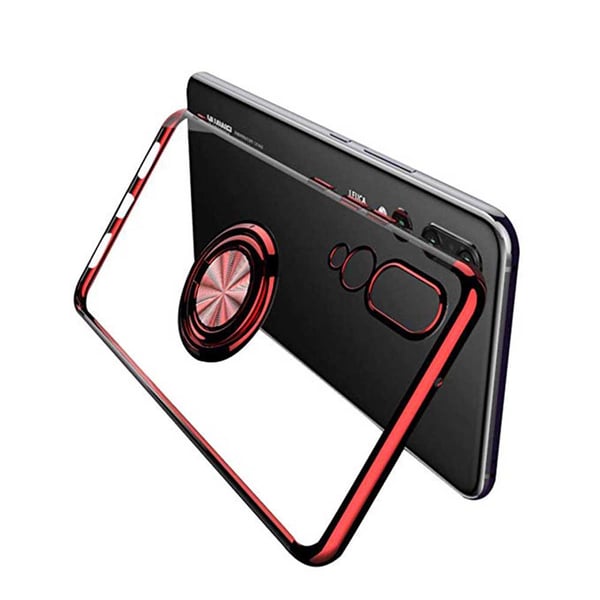 Huawei P20 - Skyddande Silikonskal med Ringhållare FLOVEME