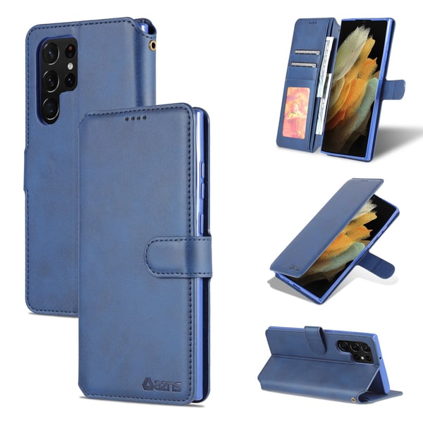 Samsung Galaxy S22 Ultra - Genomtänkt Plånboksfodral