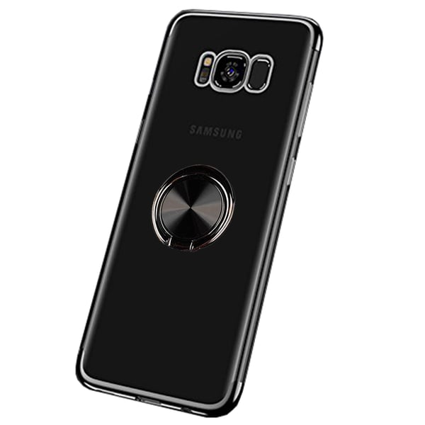 Samsung Galaxy S8 - Robust Floveme Silikonskal med Ringhållare