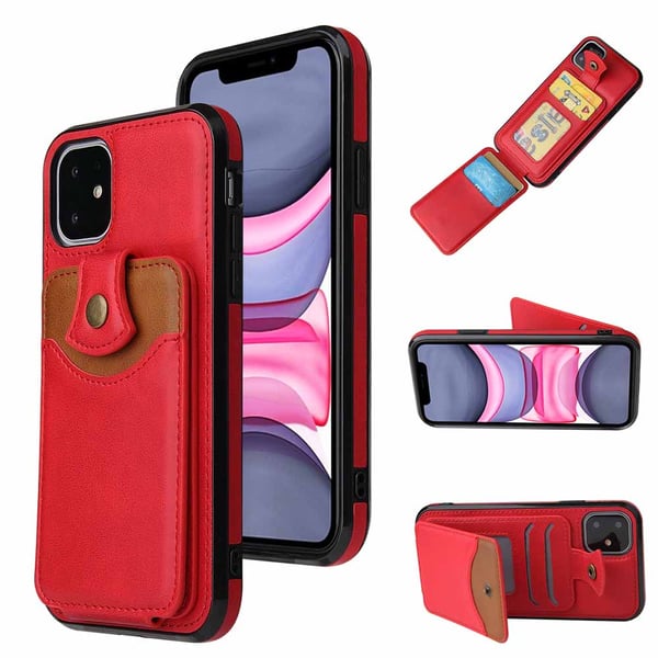 Genomtänkt Skal med Kortfack - iPhone 11