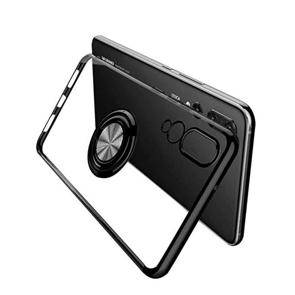 Huawei P20 - Skyddande Silikonskal med Ringhållare FLOVEME