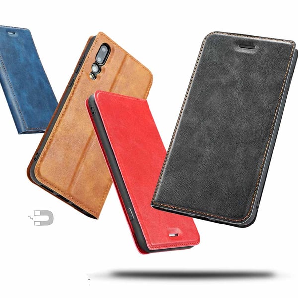 Huawei P20 - Stilrent Retro Vintage Plånboksfodral