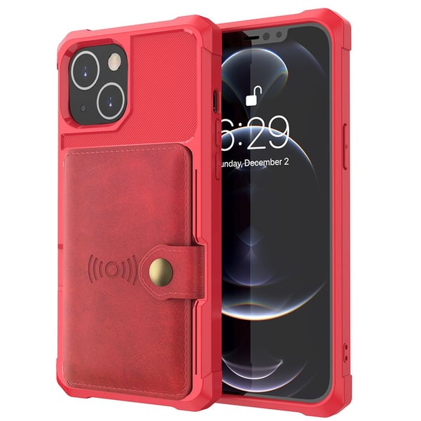 iPhone 14 Plus - Elegant Skal med Korthållare (Floveme)