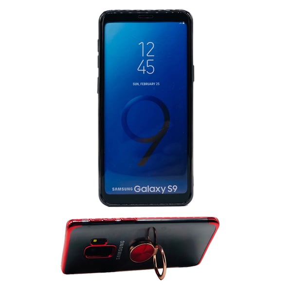 Samsung Galaxy S9 - Stötdämpande Silikonskal Ringhållare FLOVEME