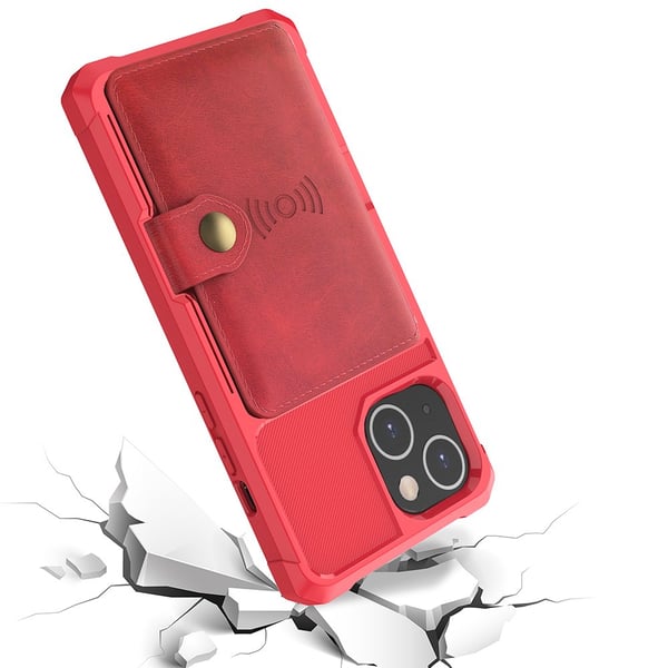 iPhone 14 Plus - Elegant Floveme Skal med Korthållare