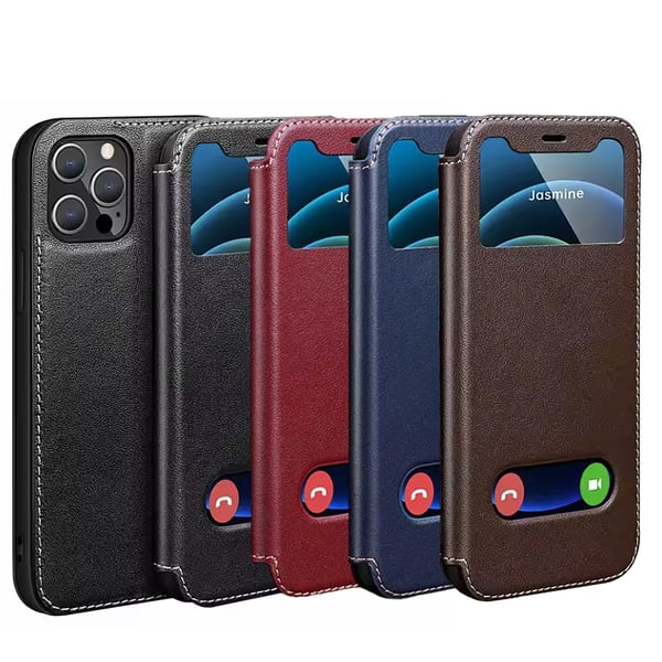 iPhone 13 Pro Läder-TPU  Elegant och stötdämpande