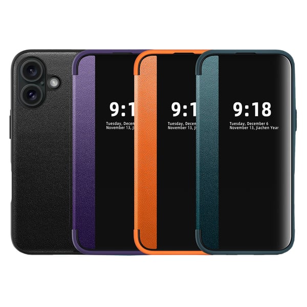 iPhone 16 Fodral - Smart Fönster & Fullt Skydd