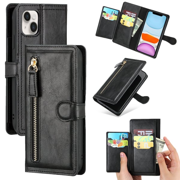 iPhone 13 - Lyxigt Wallet Case med Kort- & Myntfack