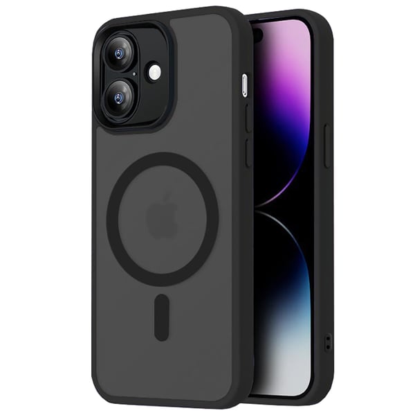 iPhone 16 Skal - Translucent Baksida med Perfekt Passform & Magnetiskt Grepp